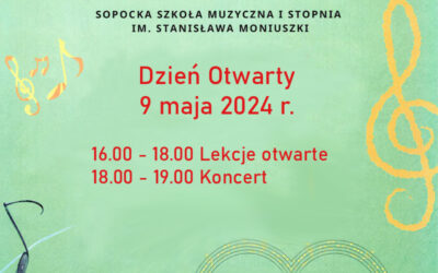 Zapraszamy na Dzień Otwarty Sopockiej Szkoły Muzycznej I st.