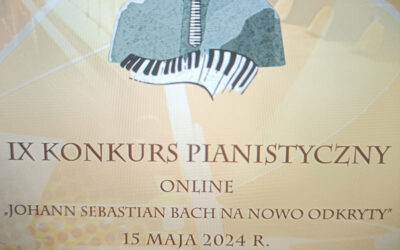 Sukces Tomka na Ogólnopolskim Konkursie Pianistycznym