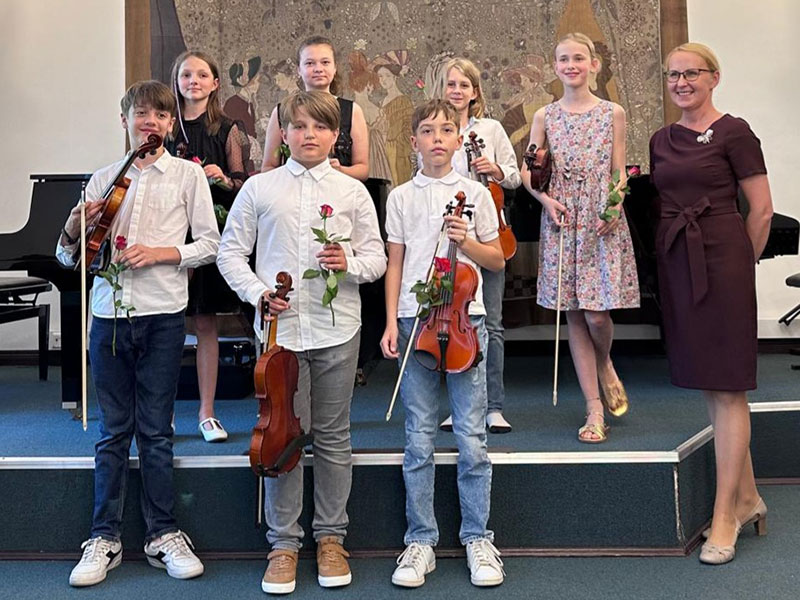 Koncert uczniów klasy skrzypiec