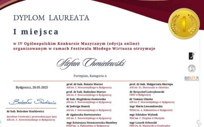 Kolejne sukcesy pianistów na Festiwalu Młodego Wirtuoza