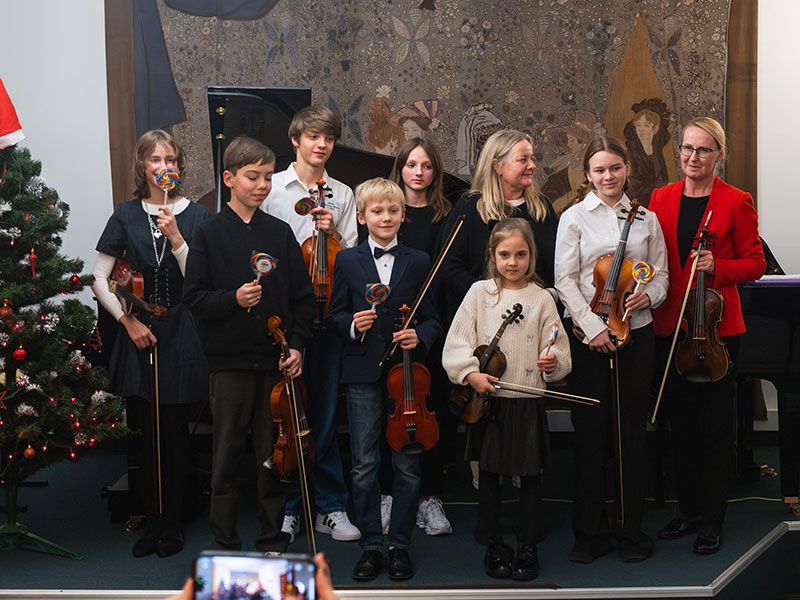 Koncert klasy skrzypiec uczniów p. Izabeli Fortuny