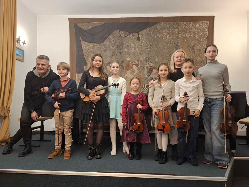 Koncert klasy skrzypiec uczniów p. Jarosława Zgiet